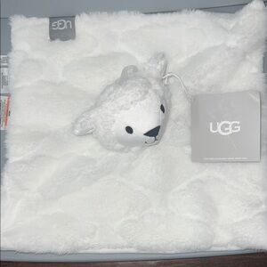 UGG Polar Lovey Blanket with attached toy